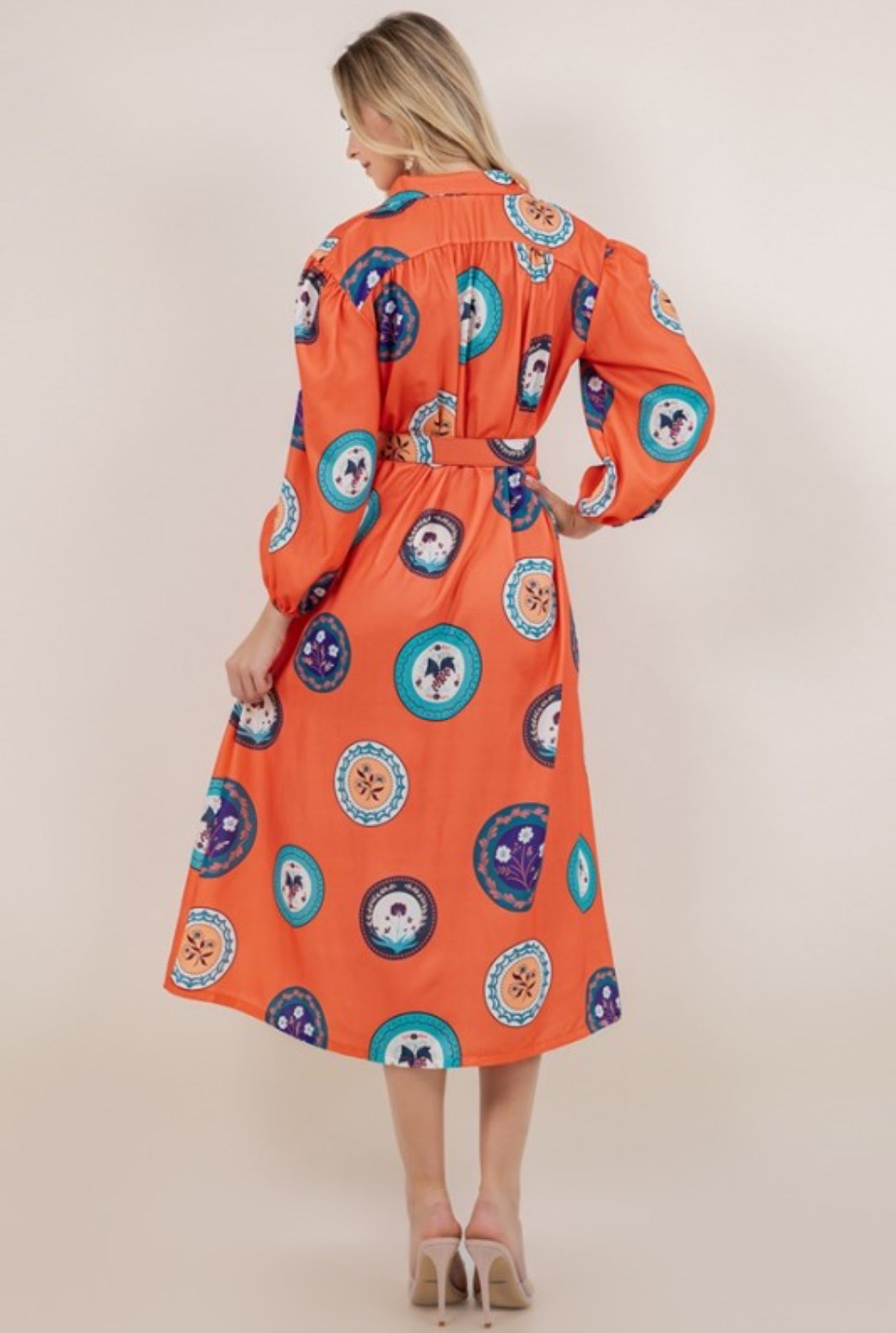 The Shasta Dress in Orange