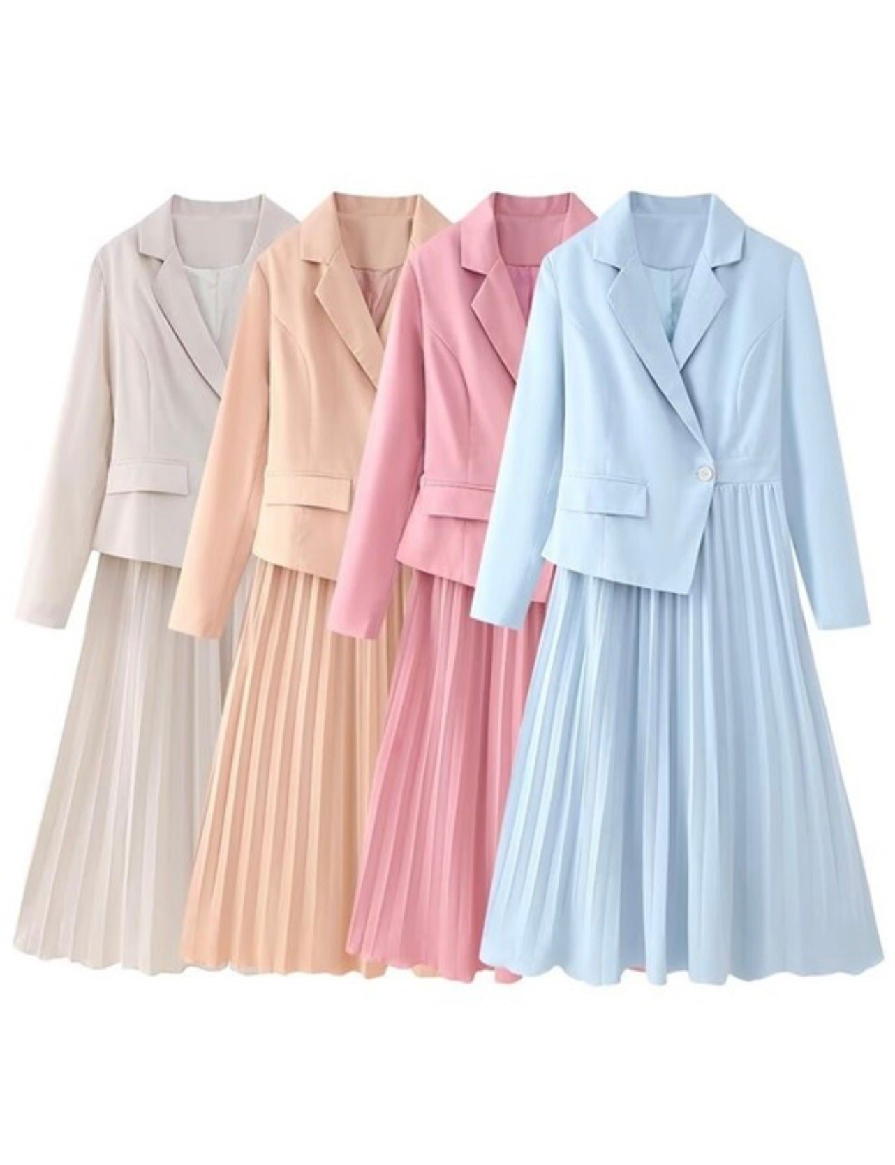 Cassidy Cream Blazer Dress