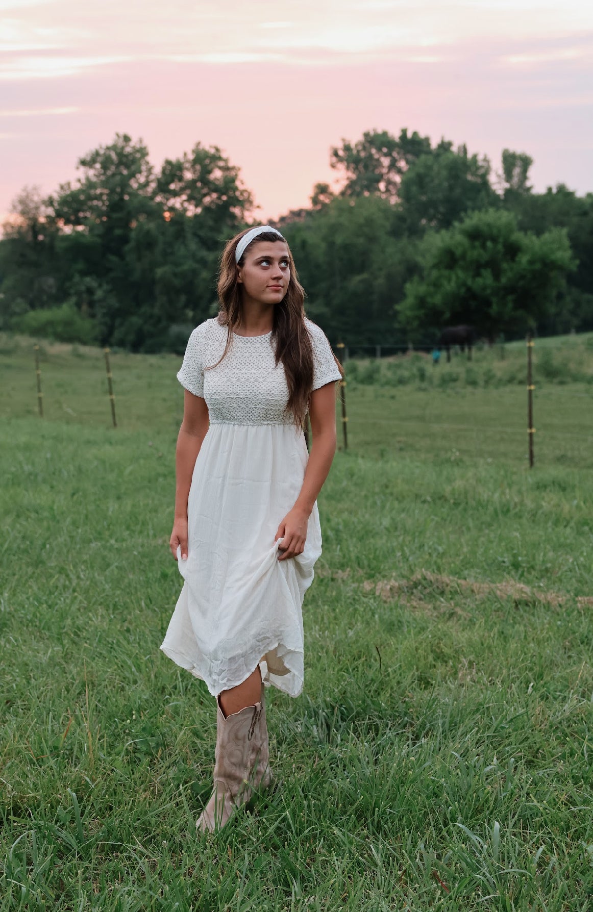 Crochet Mixed Media Dress