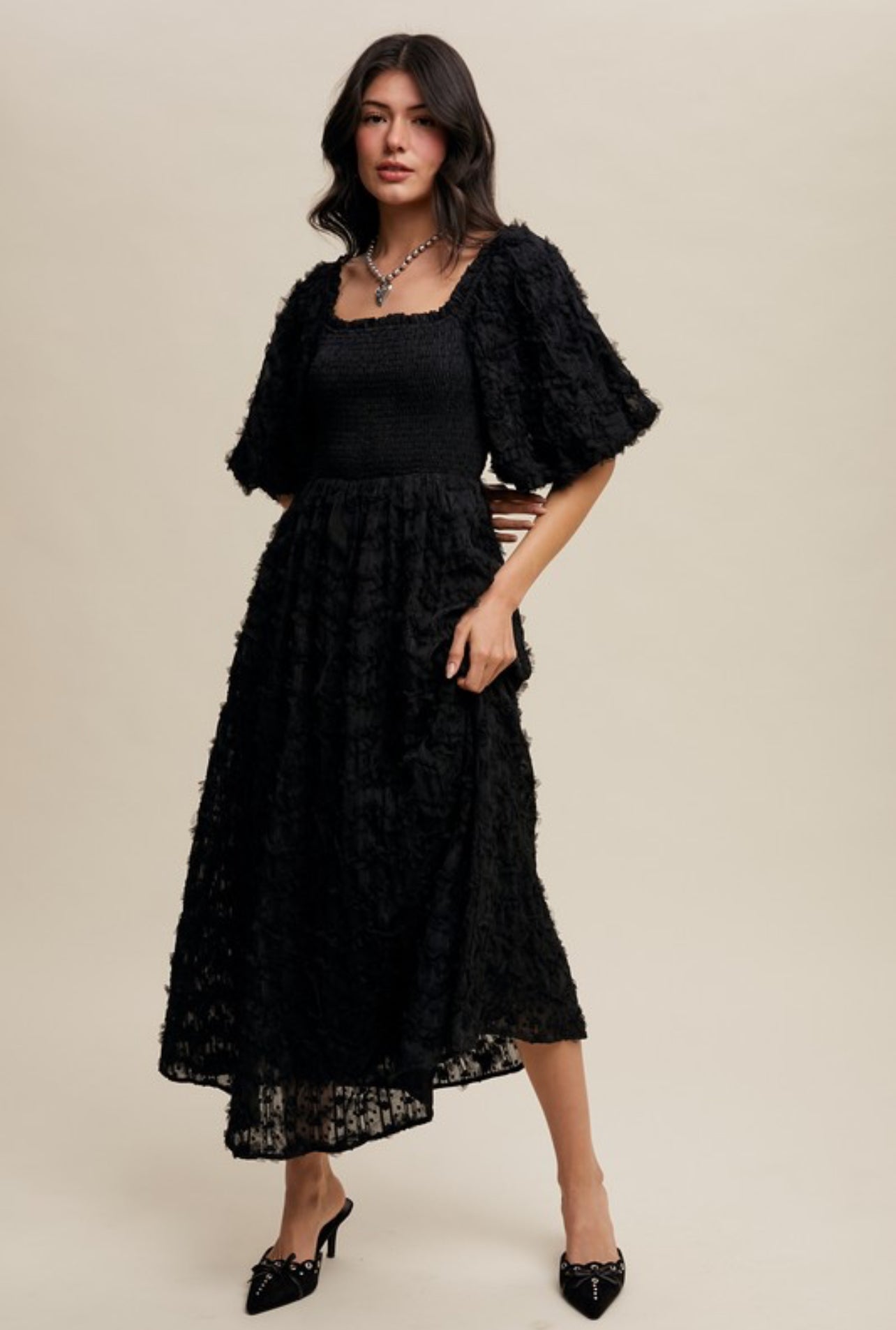 The Harper Dress in Black