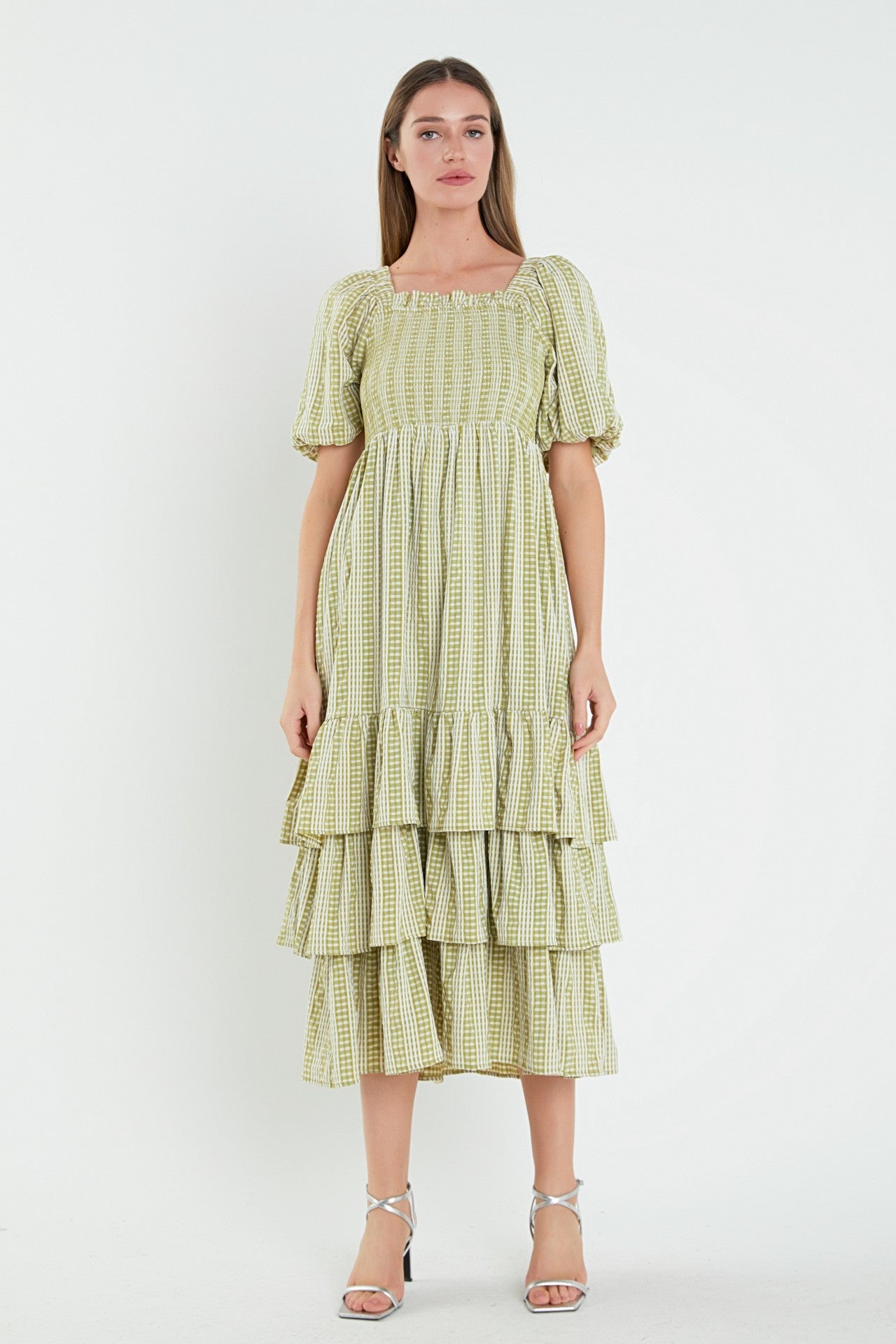 Erin's Gingham Striped Dress