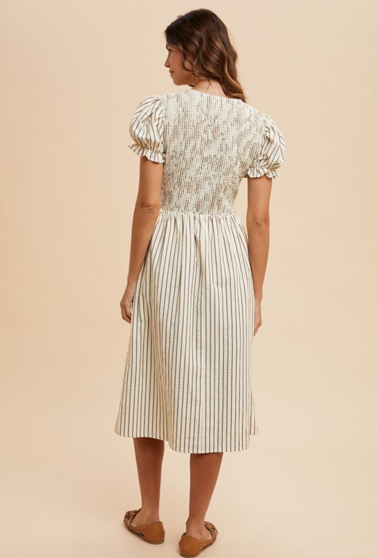 Carolina Striped Bow Dress