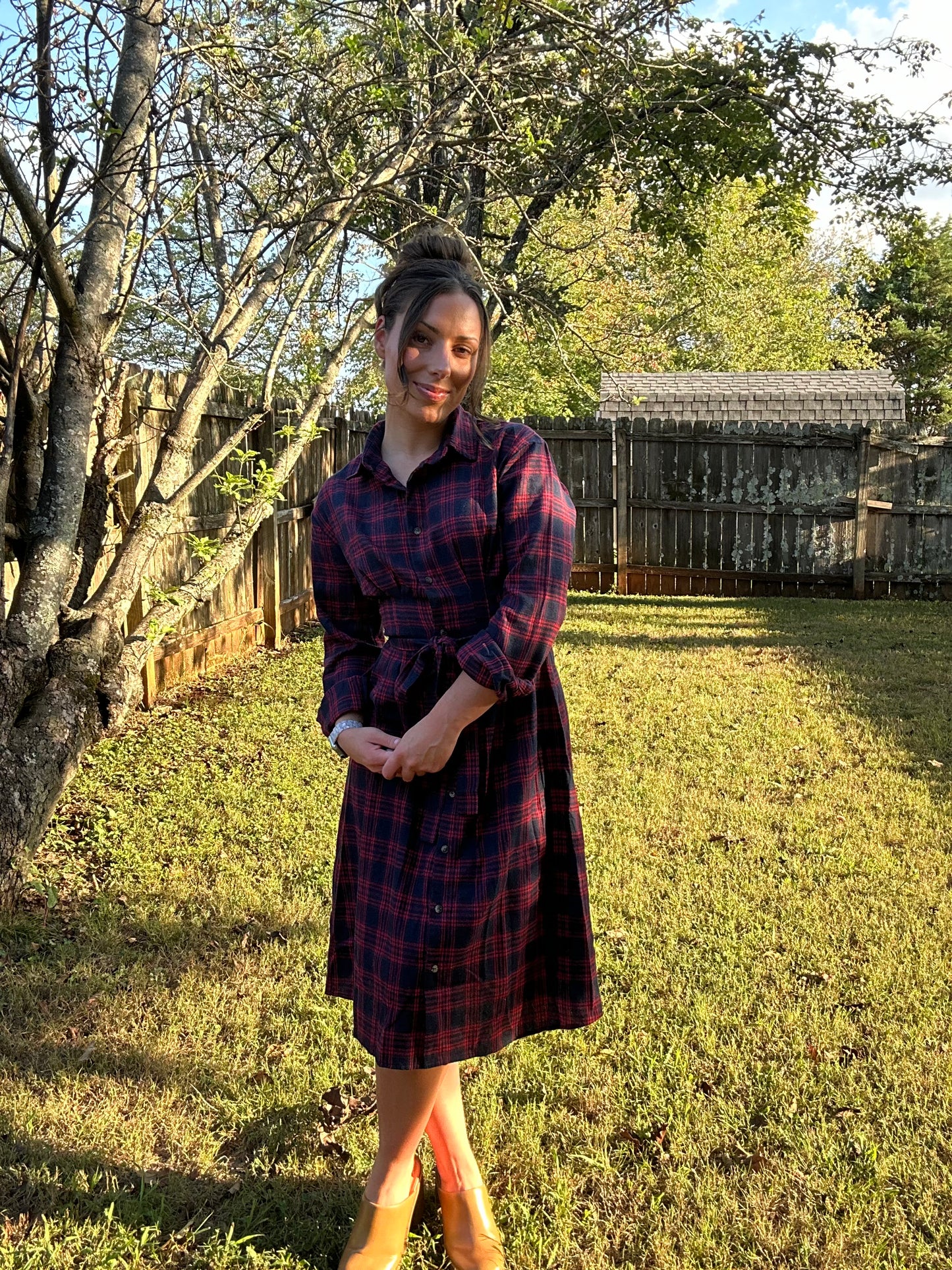 April Flannel Dress