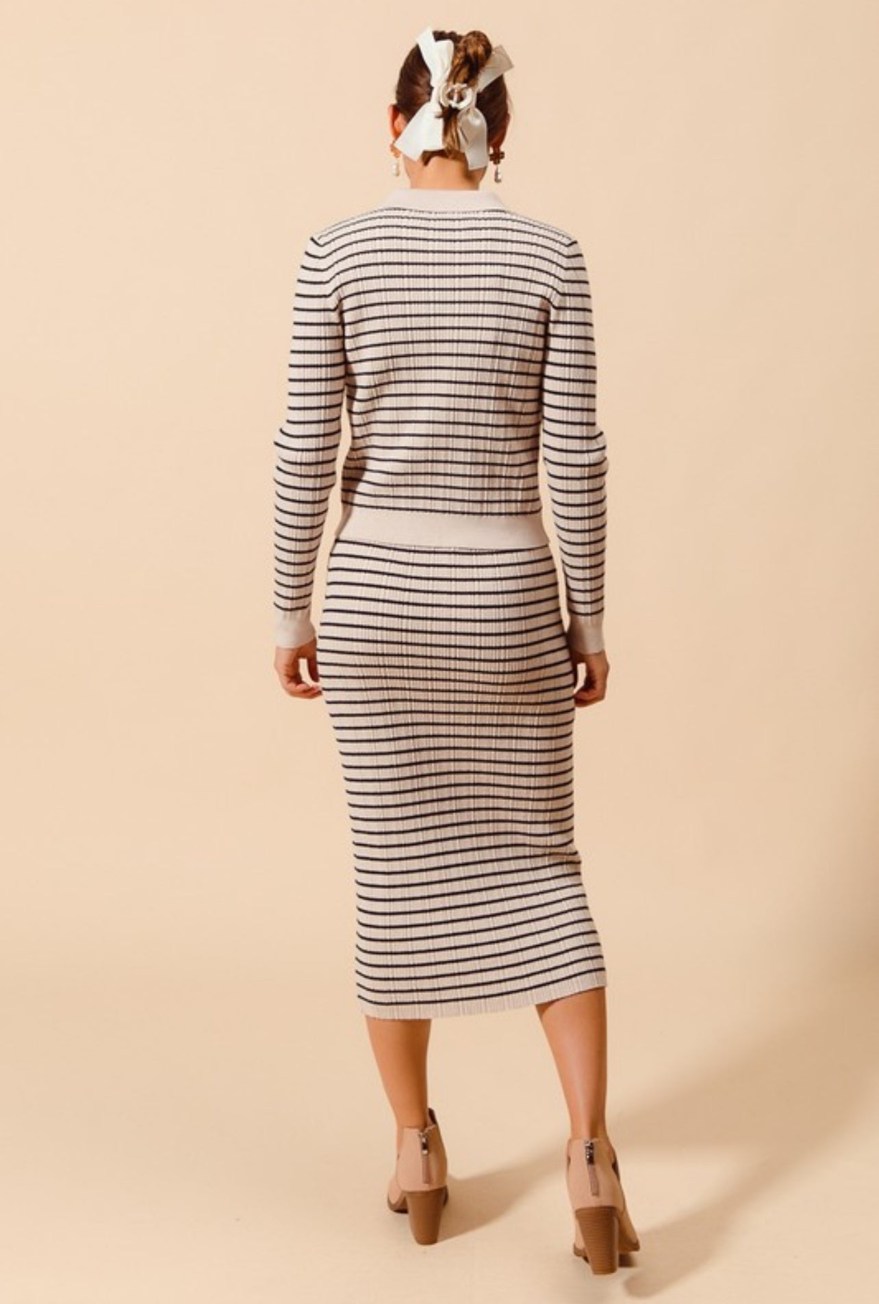 Sally Striped Sweater Set