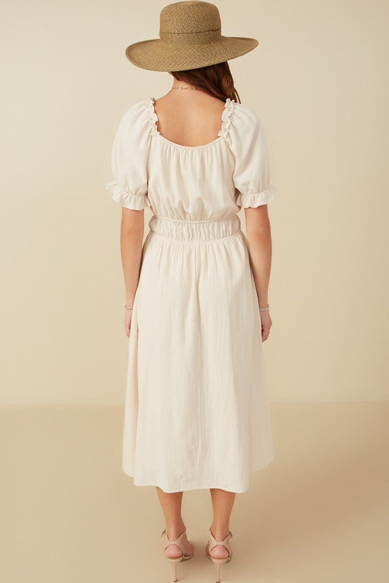 Hazel Ruffle Sleeve Dress