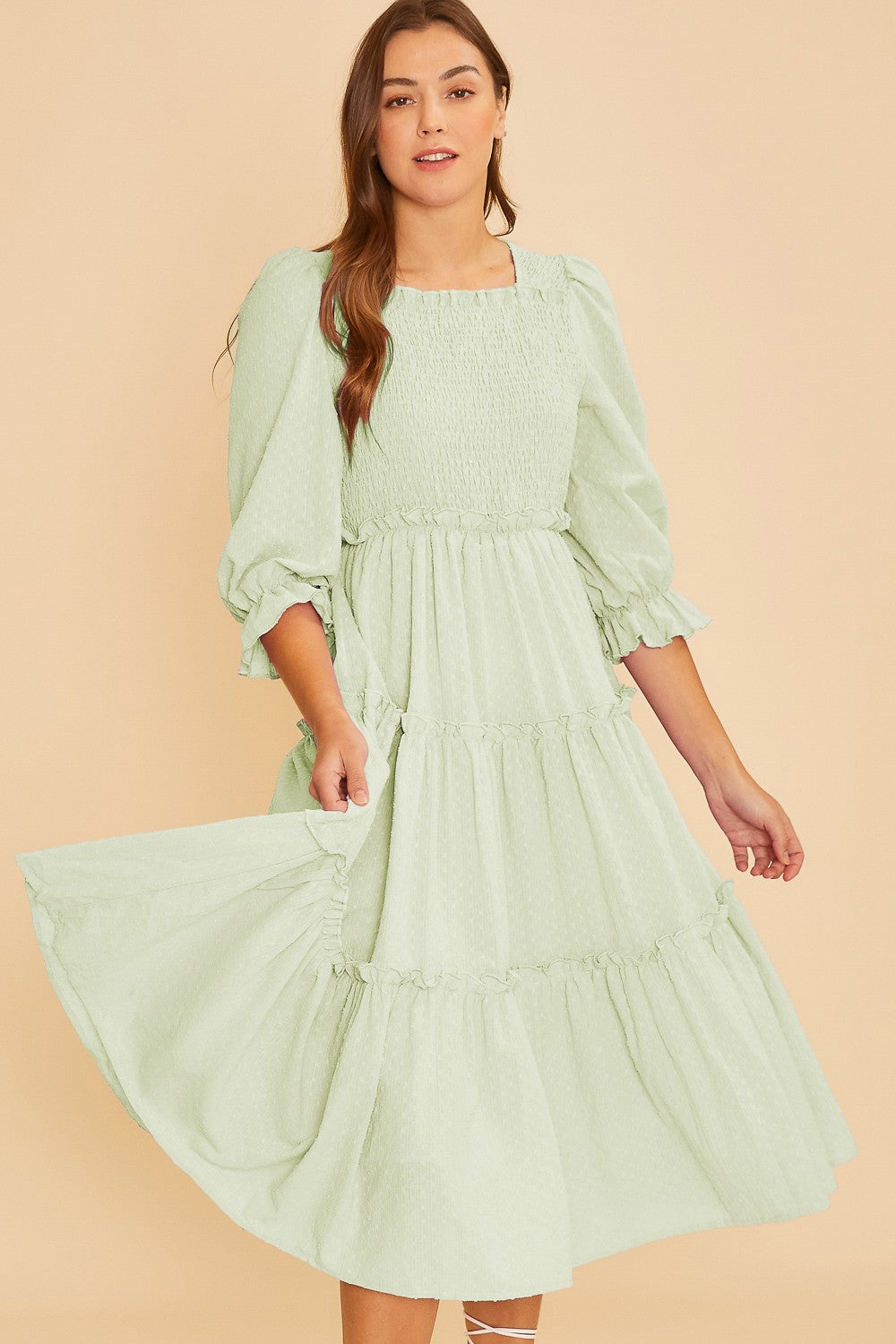 Mint Textured Midi Dress – Broadway Modest Co Mint Textured Midi Dress – Broadway Modest Co