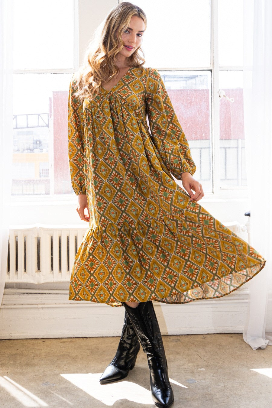 Zilpah V-Neck Dress