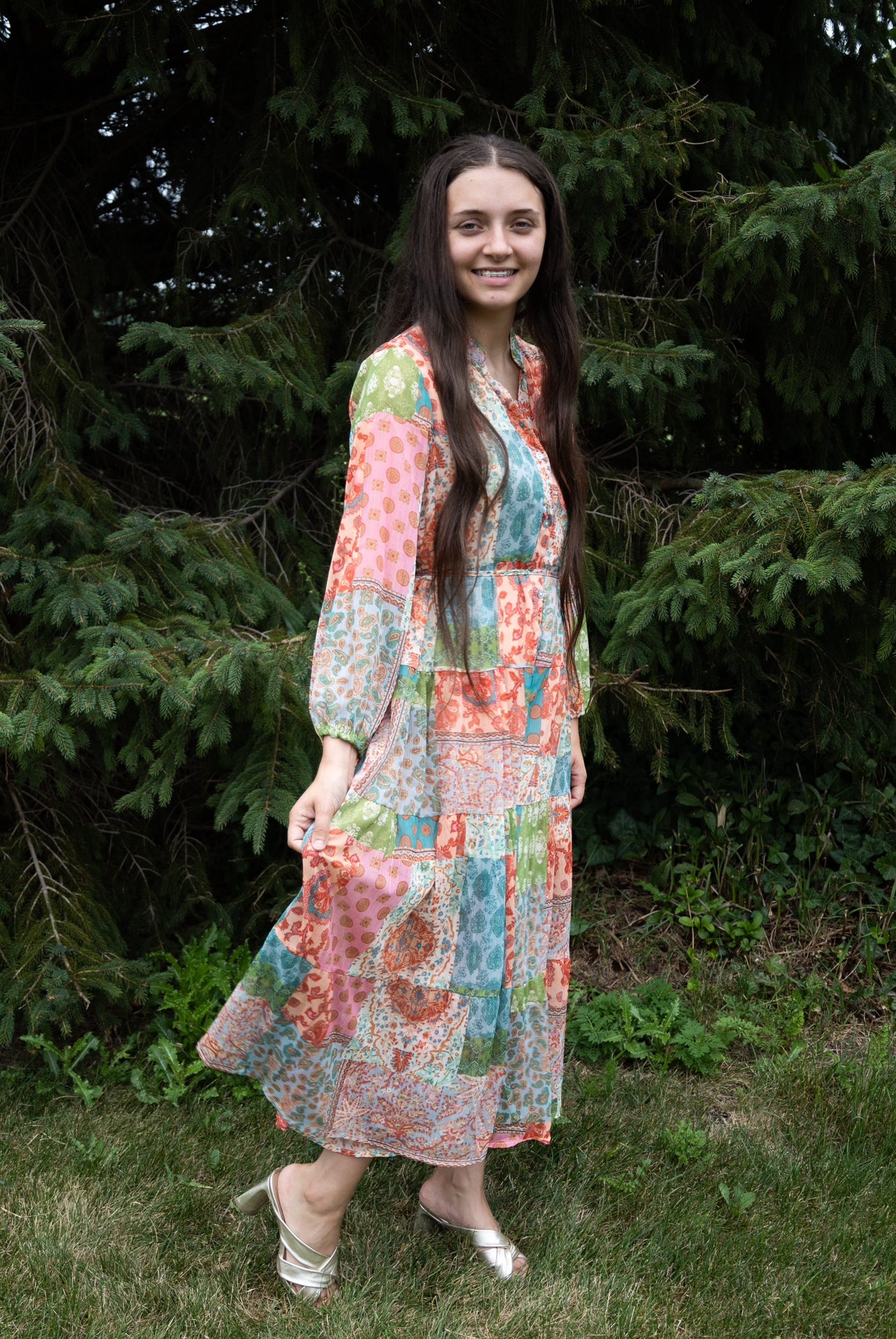 Patchwork Maxi Dress