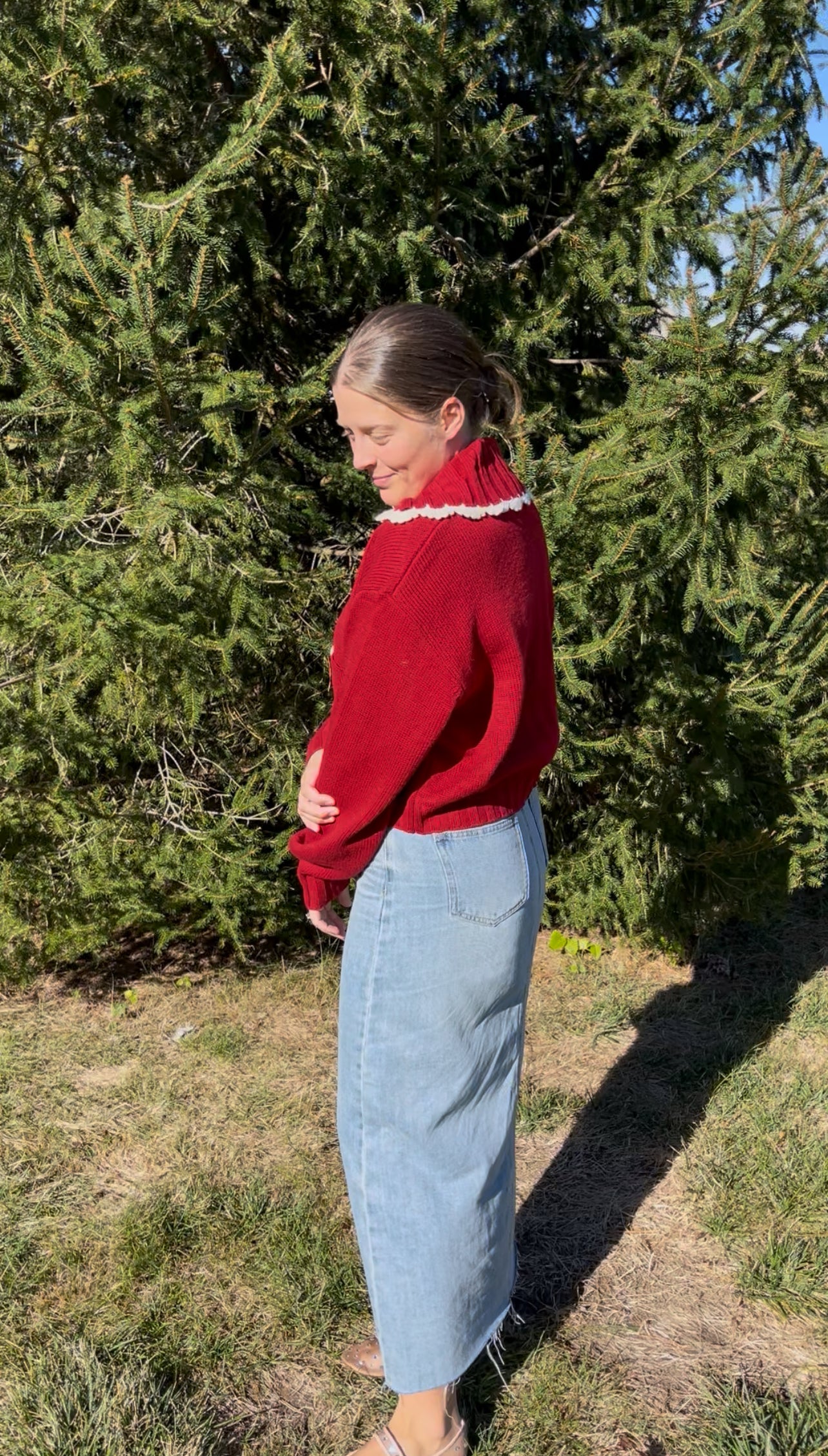 Holly Sweater in Red