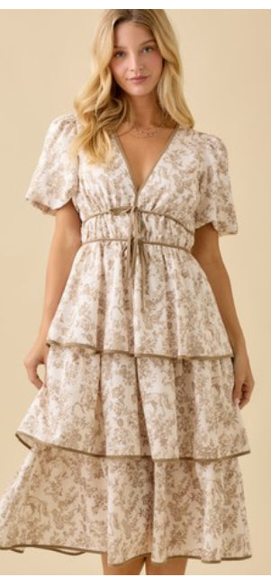 The Parker Bow Detail Midi Dress