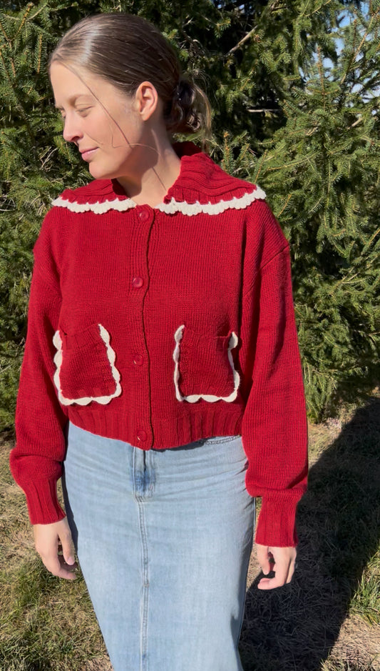 Holly Sweater in Red