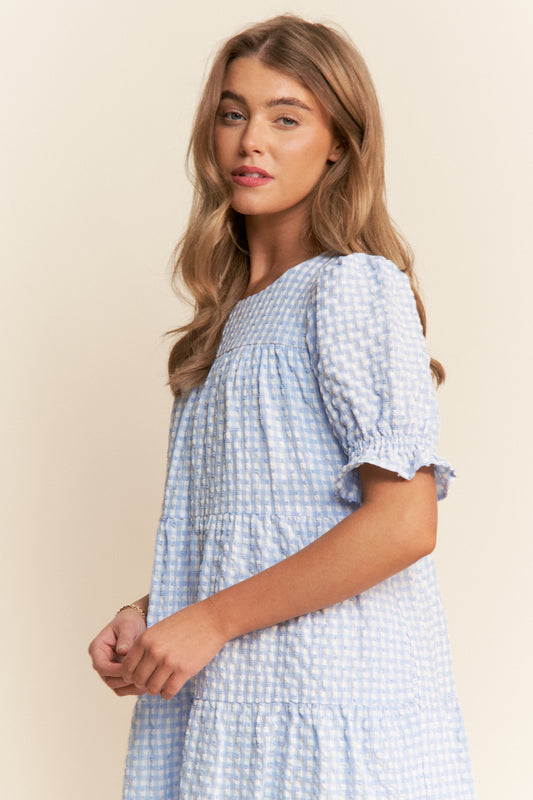 Emmalynn Textured Puff Sleeve Maxi