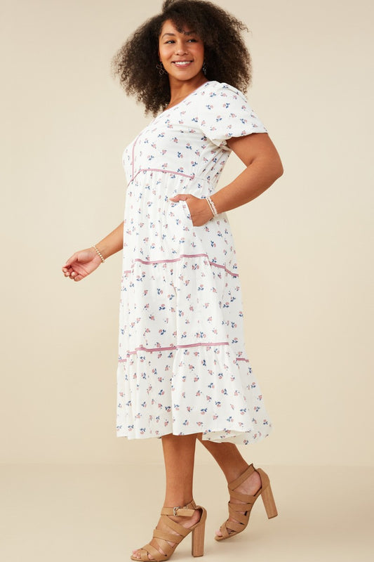 Coralynn Ditsy Floral Midi