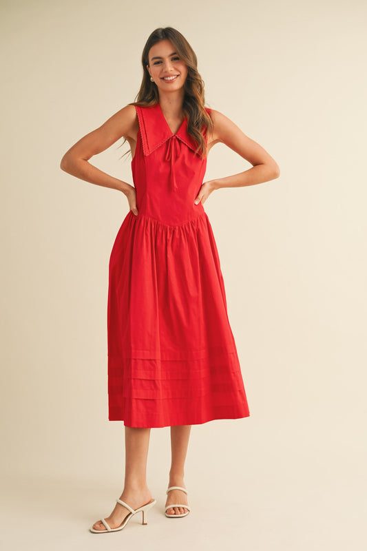 Dolly Collar Midi Dress