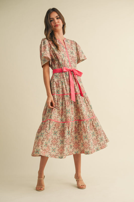 Remington Printed Midi Dress