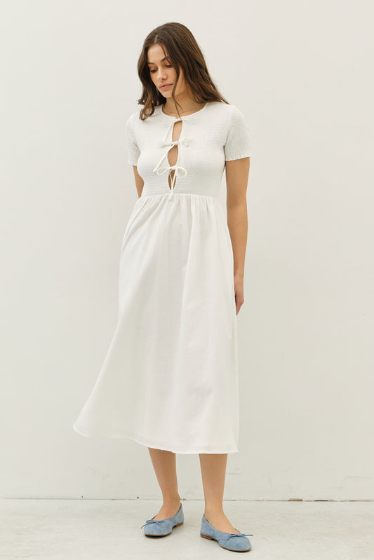 Layla Dress in White